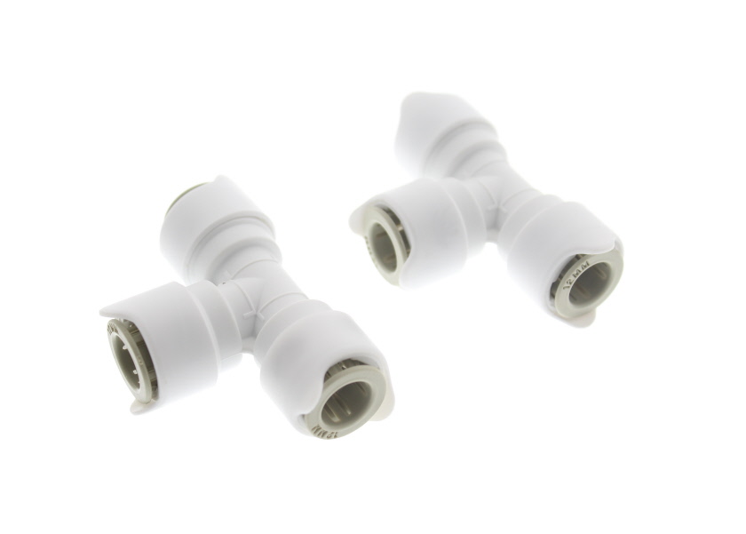 An image of Whale 12mm Equal Tee Connector Pair