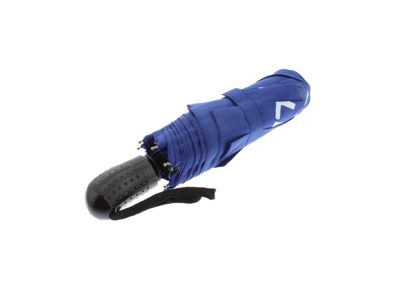 An image of PRIMA Bailey Blue Compact Umbrella (Black Handle)