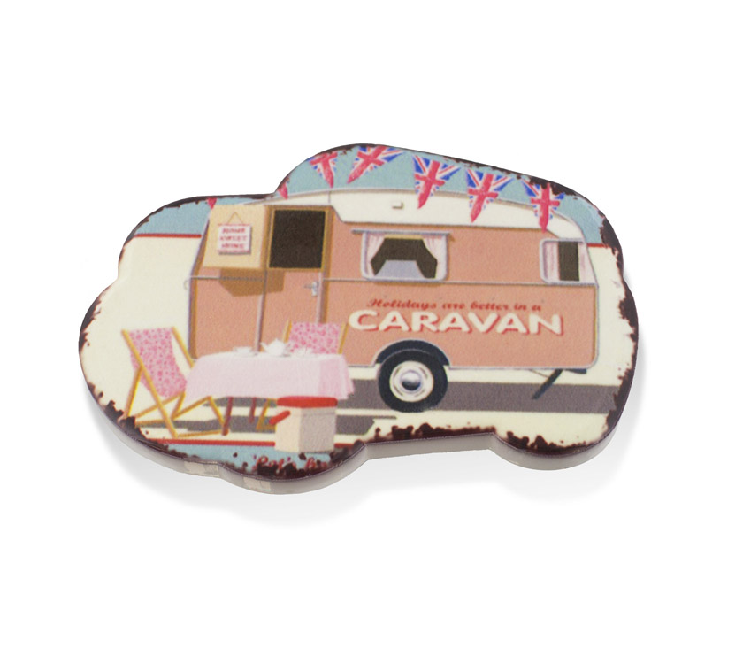 An image of PRIMA Retro Caravan Fridge Magnet