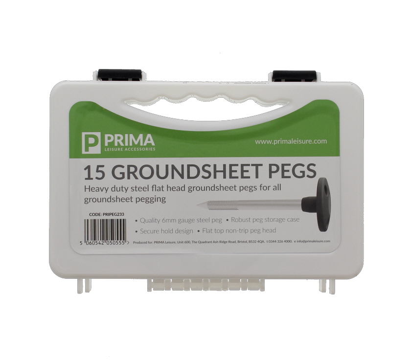 An image of PRIMA 15 Metal Groundsheet Pegs