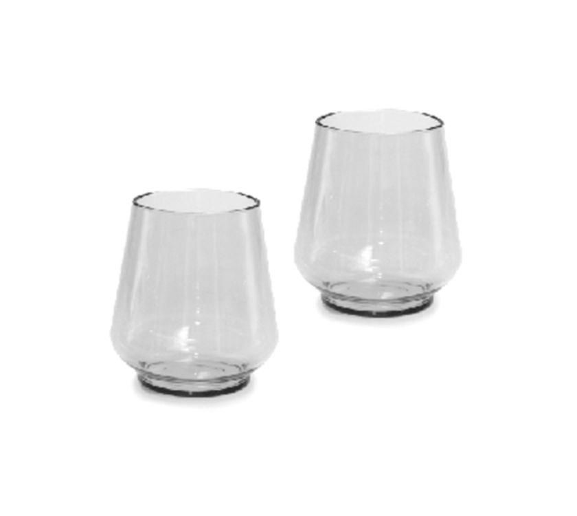 An image of Omada Tritan Clear Water Glasses Set of 2