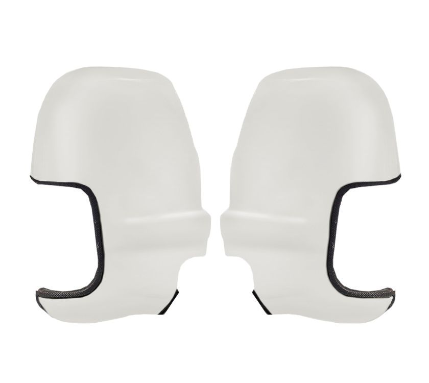 An image of Ford Short Arm Mirror Protectors - White