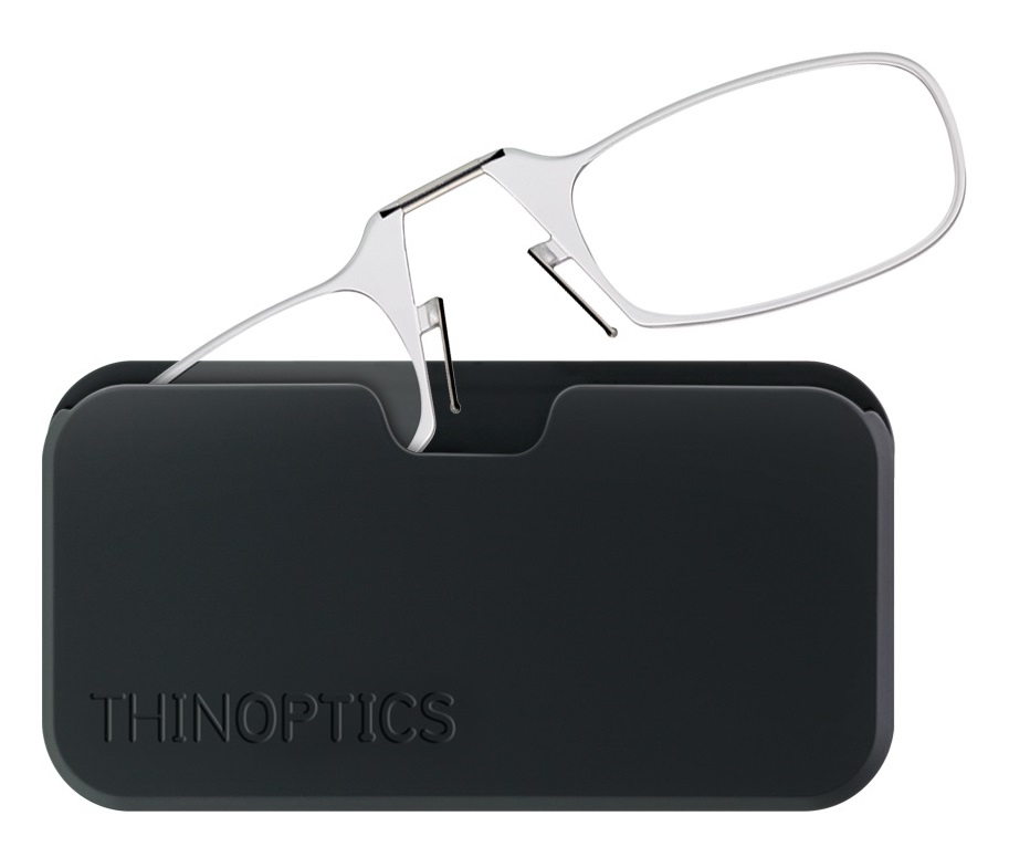 An image of ThinOPTICS Reading Glasses Crystal Clear +1.0