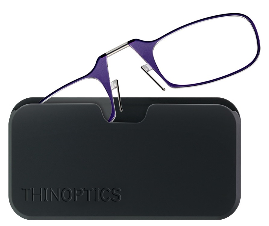 An image of ThinOPTICS Reading Glasses Amethyst Purple +1.5