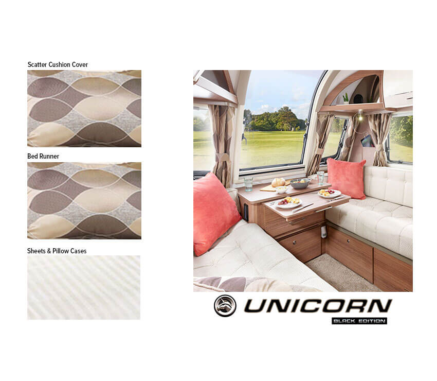 An image of Bedding Set Unicorn IV Black Fixed Bed Alperton