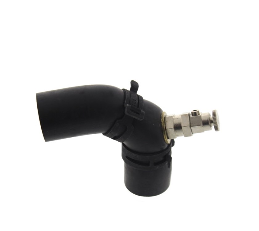An image of Alde 90 Degree Rubber Elbow Valve c/w Clips 22mm