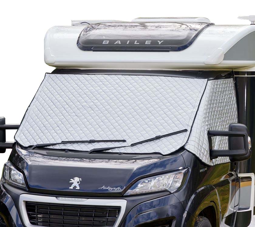 An image of Insulated Windscreen Cover Peugeot Cab - Silver