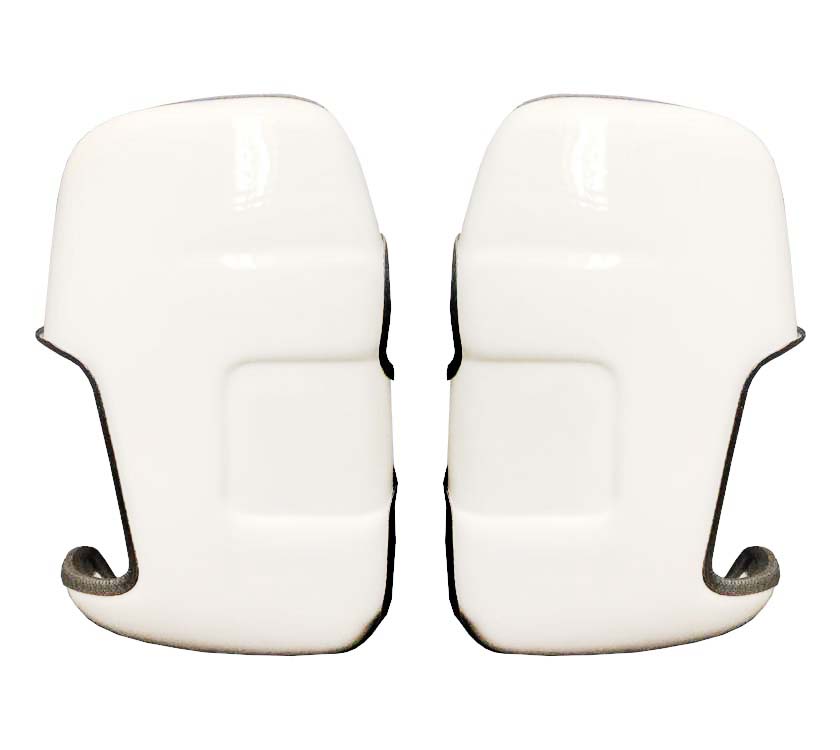 An image of Motorhome Mirror Protectors - Ford Transit - White
