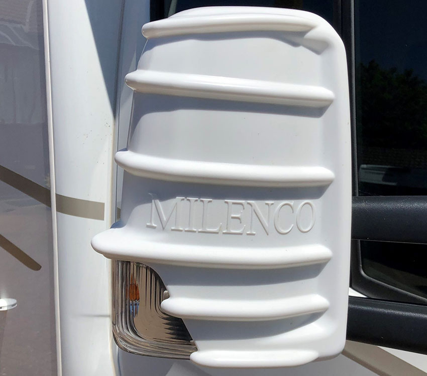 An image of Milenco Motorhome Long Arm Mirror Protectors