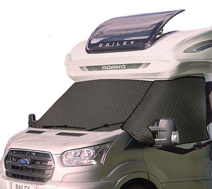 An image of Insulated Windscreen Cover Ford Transit - Black