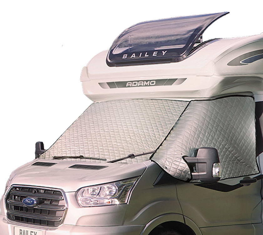 An image of Insulated Windscreen Cover Ford Transit - Silver