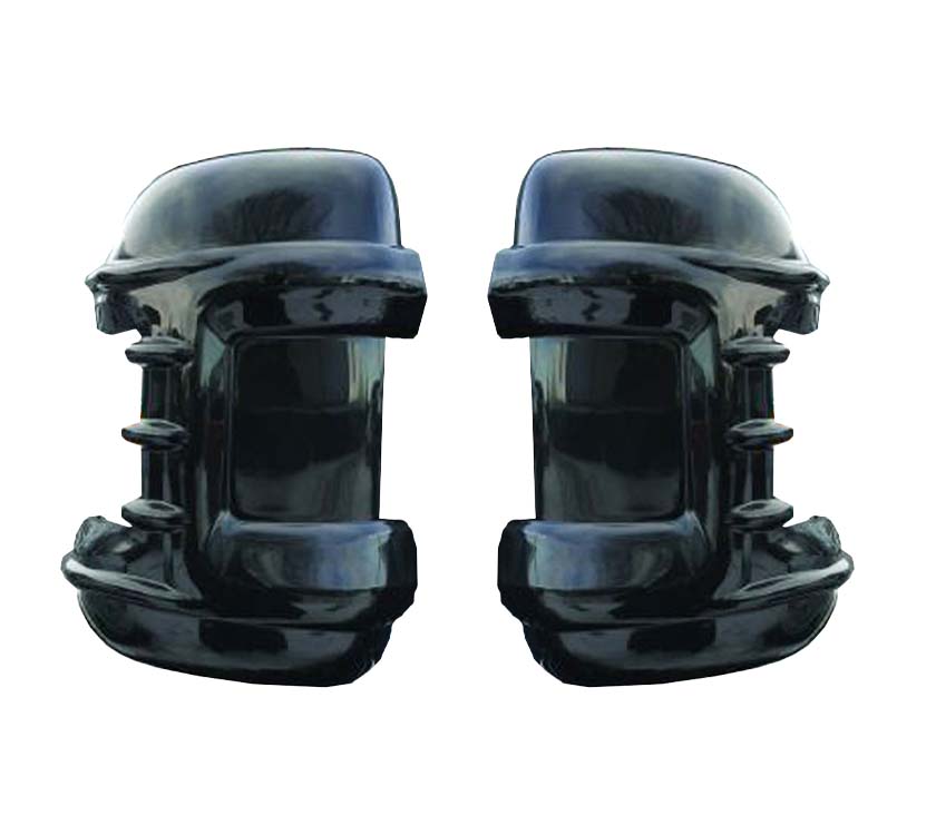 An image of Milenco Long Arm Motorhome Mirror Protectors Black