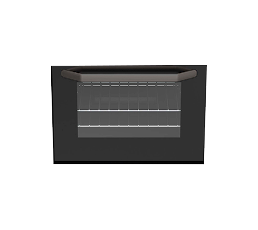 An image of Thetford K1520 Complete Oven Door (Black Handle)
