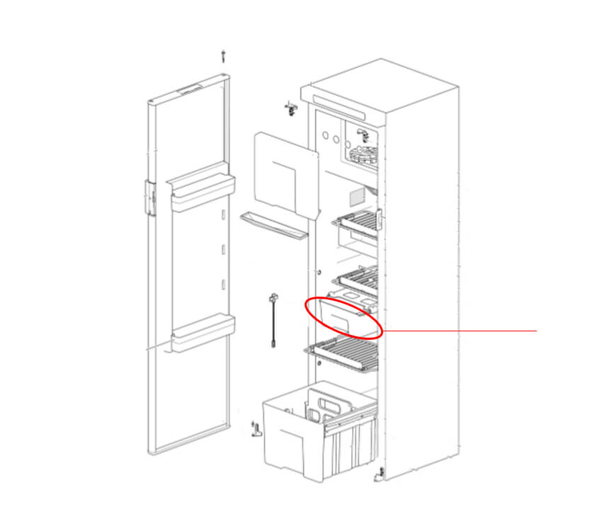 Thetford N4142E Fridge Slide Out Box | Caravan & Motorhome Parts & Essentials | Outdoor & Camping Gear | PRIMA Leisure